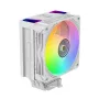 Rampage Octagon C70 CPU aušintuvas su LCD, 120 mm ARGB ventiliatoriumi, AM5/LGA1700, baltas