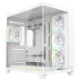 RAMPAGE SEALITE-WHITE Mid-Tower PC Case with Tempered Glass, 7x ARGB PWM Fans, White