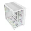 RAMPAGE SEALITE-WHITE Mid-Tower PC Case with Tempered Glass, 7x ARGB PWM Fans, White