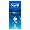 Oral-B Superfloss Dantų Siūlas 50 Išankstinių Siūlų