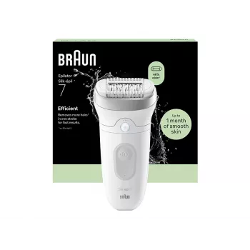 Braun Silk-épil 7 SE7-011 Epiliatorius sidabrinis/baltas