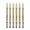 Sakura Pigma Micron Fineliner rašiklių rinkinys 6 vnt. juodi