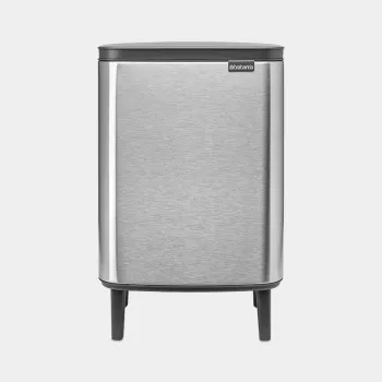 Brabantia BO Trash Bin HI 12 L Matte Steel Fingerprint Proof