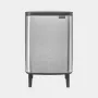 Brabantia BO Trash Bin HI 12 L Matte Steel Fingerprint Proof