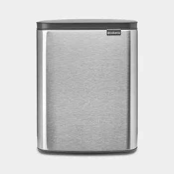 Brabantia BO šiukšliadėžė 12 l, matinis plienas, be pirštų atspaudų