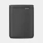 Brabantia Bo šiukšlių dėžė 7 litrų Mineral Infinite Grey