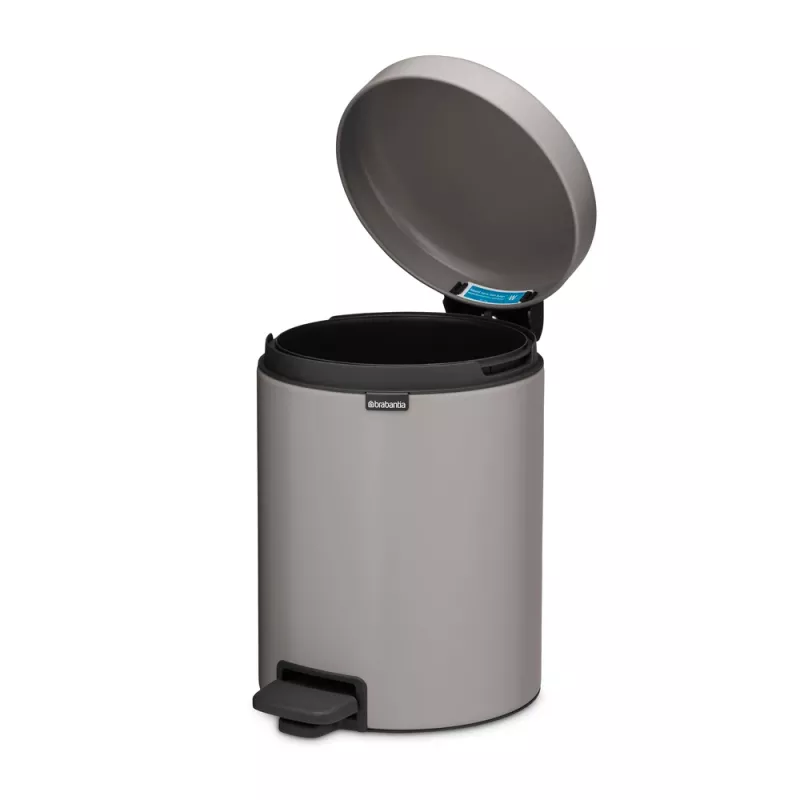 Brabantia NewIcon pedalinis šiukšlių krepšelis 5.0 L Soft Grey (25 22 04)