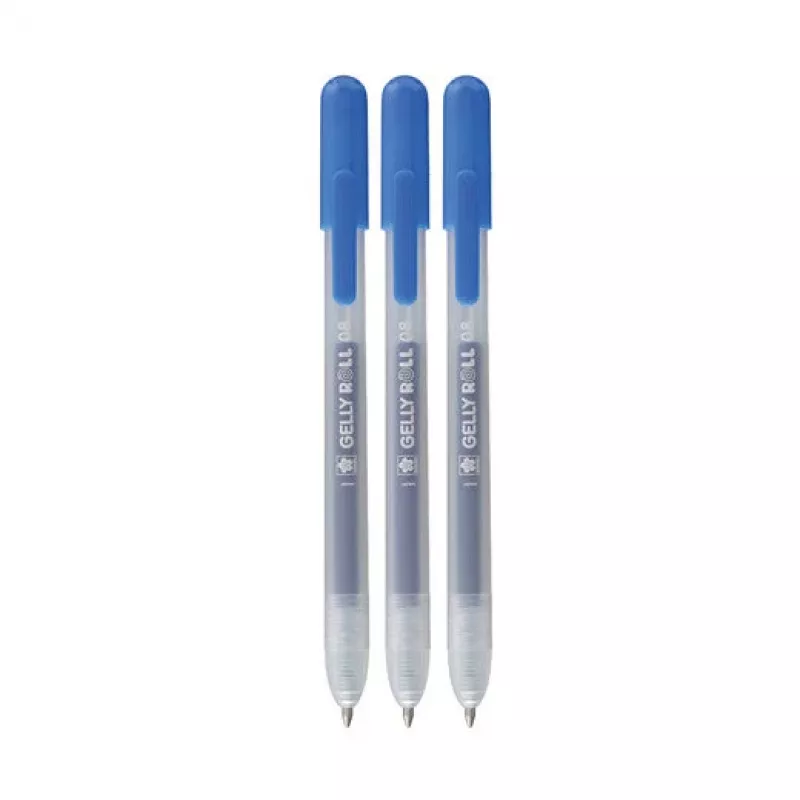 Sakura Gelly Roll Retractable Classic Gel Pen Transparent 0.4 mm Blue Ink