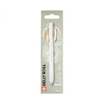 Sakura Gelly Roll Retractable Classic gelinis rašiklis skaidrus 0.45 mm baltais rašalais