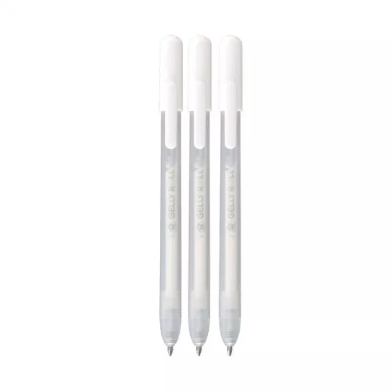 Sakura Gelly Roll Retractable Classic gelinis rašiklis skaidrus 0.45 mm baltais rašalais