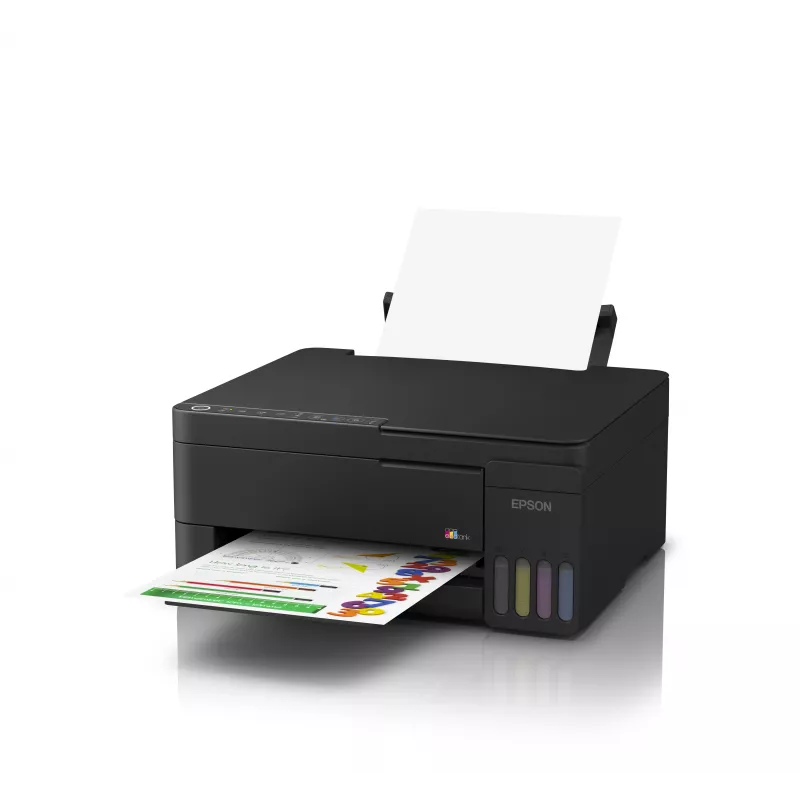 Epson EcoTank L3351 Daugiafunkcis Spausdintuvas – Spalvotas – A4 – Spausdinti, Skenuoti, Kopijuoti – Rašalinis – 33 ppm Juoda Juodraštis – USB, Wi-Fi, Wi-Fi Direct – Juoda
