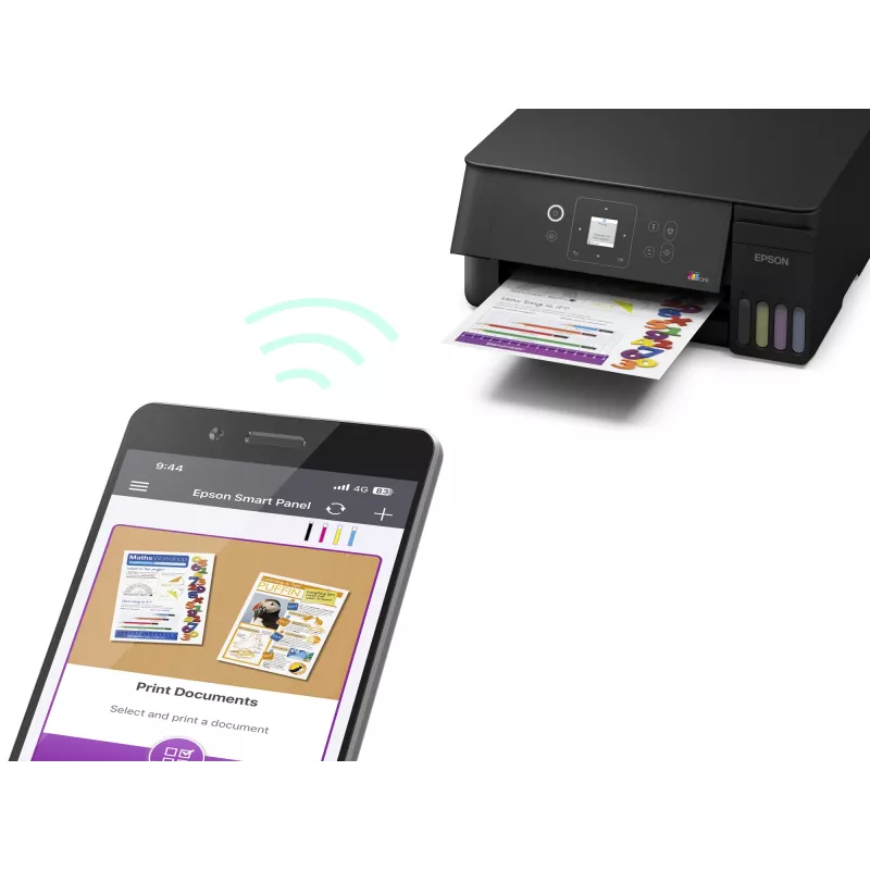 Epson EcoTank L3361 Daugiafunkcis rašalinis spausdintuvas – spalvotas – A4 – 33 ppm (juodraštinis) – Wi-Fi – USB – juodas