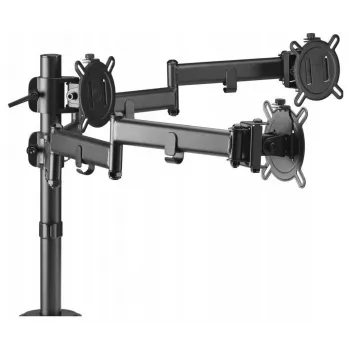 One For All DM2310 Vieno Monitorio Stalo Laikiklis 13-27 col. Ekranams, 8 kg, VESA 75x75/100x100, Juodas