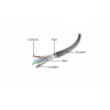 GEMBIRD PP6A-LSZHCU-1M Cat6A SFTP LSZH RJ45 Patch Cable 1m Grey