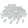 Gembird LC-8P8C-002/50 RJ-45 modulinis kištukas, permatomas, su paauksuotais kontaktais, 50 vnt. pakuotė