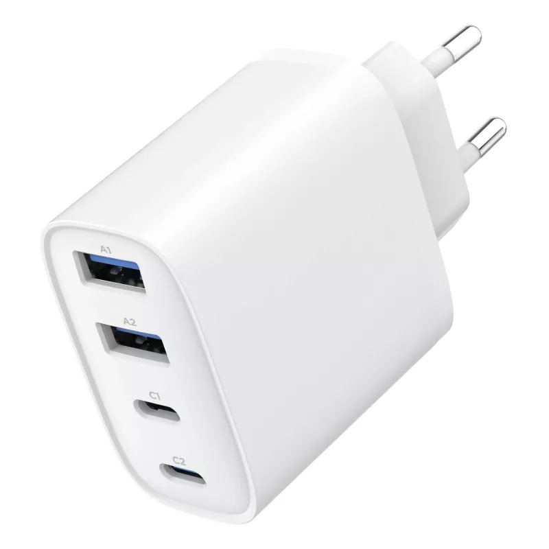 Gembird TA-UC-2A2C-PD40-01-W GaN USB PD 4 prievadų įkroviklis, 40 W, baltas