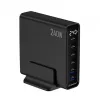 Gembird TA-UC-2A4C-PD240-01-BK 6 prievadų USB įkroviklis 240W GaN juodas