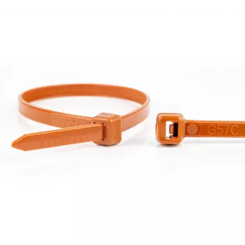 WKK Plastikinis kabelio raištis rudas 300x4.8 mm 100 vnt.