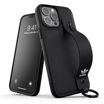 Adidas Originals Hand Strap Case, skirta iPhone 13 Pro Max (6,7 inch), juoda