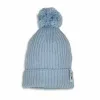 Lodger 100% Merino Wool Baby Beanie Hat Blue Fogg 6-12 Months
