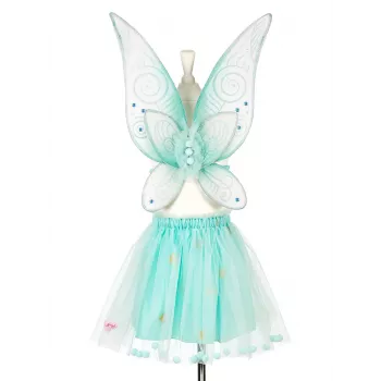 Souza! Angelina Elf Fairy Costume Set - Mint Green - Skirt & Wings - Girls 3-5 Years