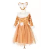 Souza! Thara Tigress Costume Dress + Headband mergaitėms 3-4 metų