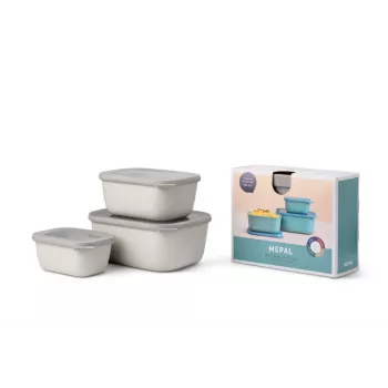 Mepal Cirqula Multi Bowl rinkinys 3 vnt., Nordic White