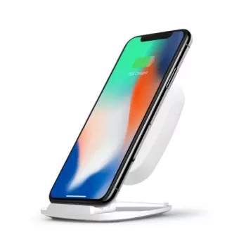 ZENS Fast Wireless Charger Stand 10W balta spalva