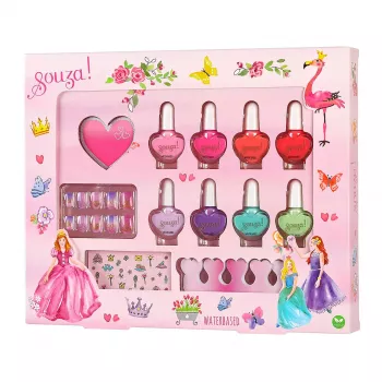 Souza Princess Nail Polishes and Accessories Set 12 pcs 107130