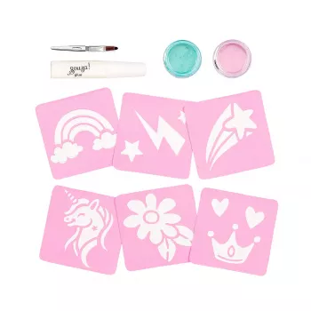 Souza! Unicorn Glitter Temporary Tattoos 12 vnt.