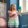 Souza! Fenne Rainbow Princess Tulle Dress Costume for Girls 3-4 Years