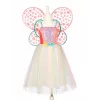 Souza! Fairy Butterfly Costume Dress with Wings Flora 3-4 Years