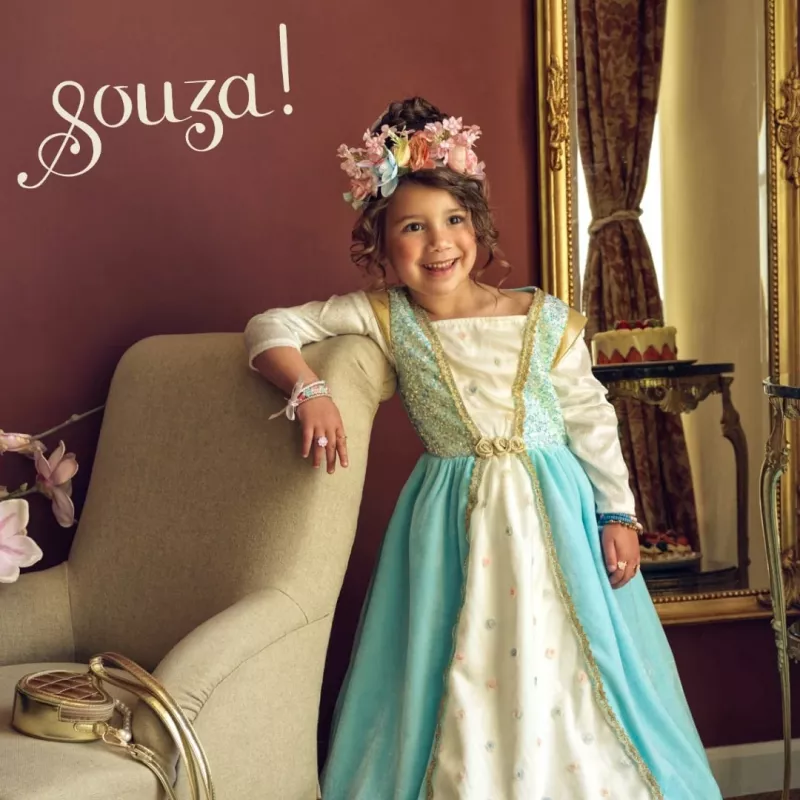 Souza! Josephina princesės kostiumas, suknelė, 5-7 m.