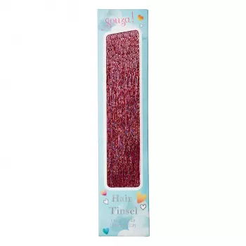 Souza! Clip-On Hair Extension Pink - Vaikiška sintetinė plaukų sruoga su segtuku
