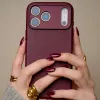 Decoded Leather Backcover, skirta iPhone 17 Pro Max, su MagSafe – Dark Ruby