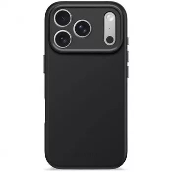 Decoded AntiMicrobial Silicone Back Cover, skirta iPhone 17 Pro su MagSafe (Phantom Black)