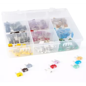 WKK Mini Blade Fuse Assortment 135 vnt. rinkinys