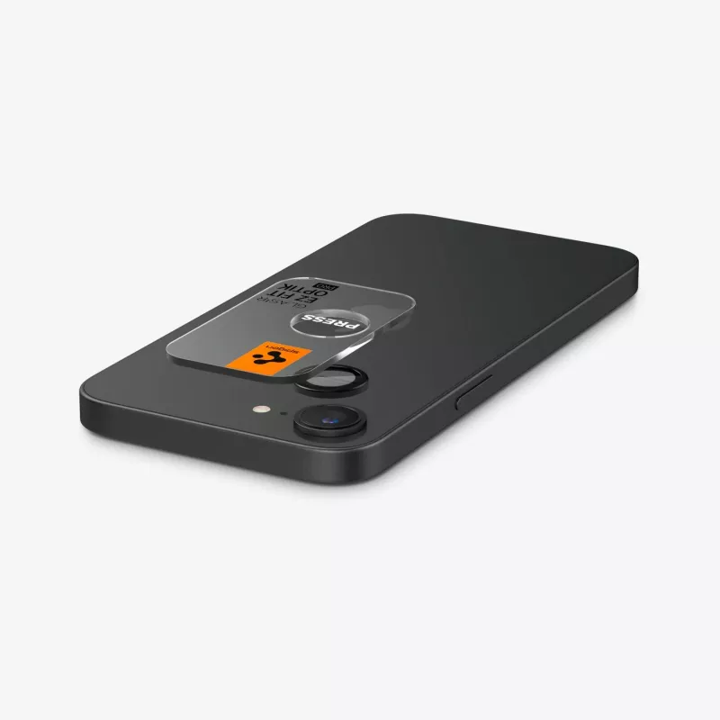 Spigen Optik Pro Glas.tR EZ Fit Camera Protector 2-Pack for iPhone 16E/17E Black