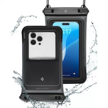 SPIGEN A611P Universal Waterproof Float Case 2-Pack Matte Black