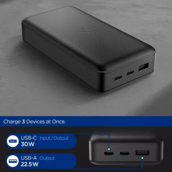 Spigen EA3020 Power Bank 20000 mAh 30W Black