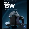 SPIGEN EF223MS Essential 3-in-1 Rotary Magnetic MagSafe Wireless Charger 15W Qi2 Black