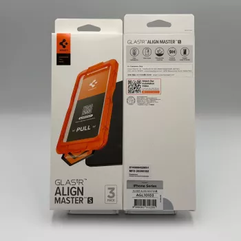 Spigen ALM Glas.Tr Slim 3-Pack Grūdinto stiklo ekrano apsauga, skirta Apple iPhone 17 Pro, skaidri