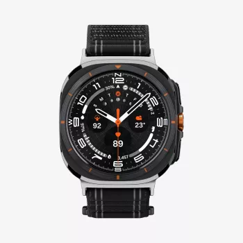 SPIGEN Rugged Armor Pro Band, skirtas Samsung Galaxy Watch Ultra 2024/2025 (47 mm), juoda