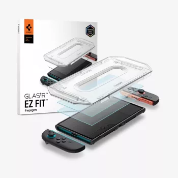 Spigen Glas.tR EZ Fit 2-Pack Screen Protector for Nintendo Switch 2 Clear