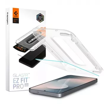 Spigen Glas.tR EZ Fit Pro HD Grūdinto stiklo ekrano apsauga, skirta Samsung Galaxy S25 FE - Skaidri (2 vnt.)