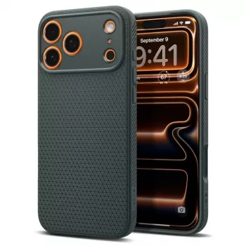 Spigen Liquid Air iPhone 17 Pro Max Dėklas Abyss Green