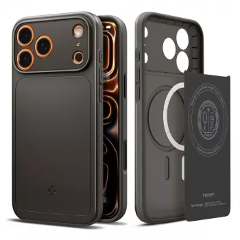 Spigen Thin Fit Mag MagSafe Dėklas, skirtas iPhone 17 Pro Max (Gunmetal)