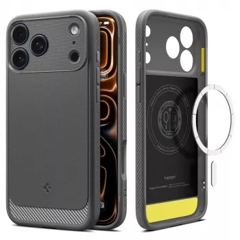 Spigen Rugged Armor Mag MagSafe iPhone 17 Pro Dėklas Pilka