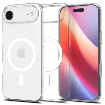 Spigen Liquid Crystal Mag Magsafe iPhone 17 Air Skaidri/Balta