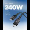 SPIGEN EB24015CC Essential USB-C į USB-C laidas 240W 150cm Juodas